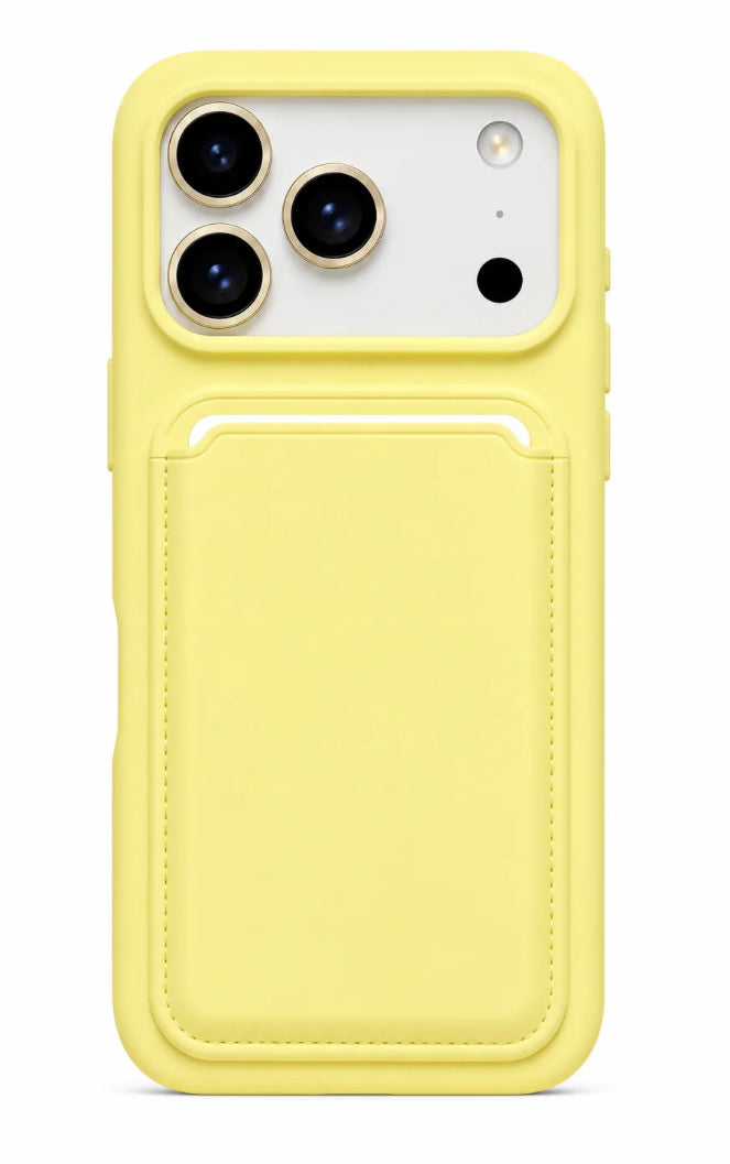 ClingWallets - Yellow Leather MagSafe Wallet
