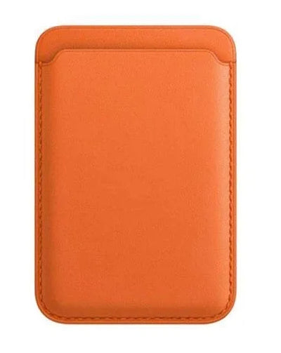 ClingWallets - Orange Leather MagSafe Wallet