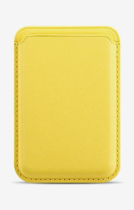 ClingWallets - Yellow Leather MagSafe Wallet