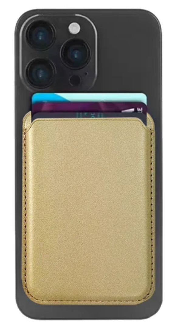 ClingWallets - Gold Leather MagSafe Wallet