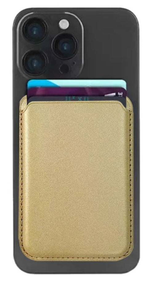 ClingWallets - Gold Leather MagSafe Wallet